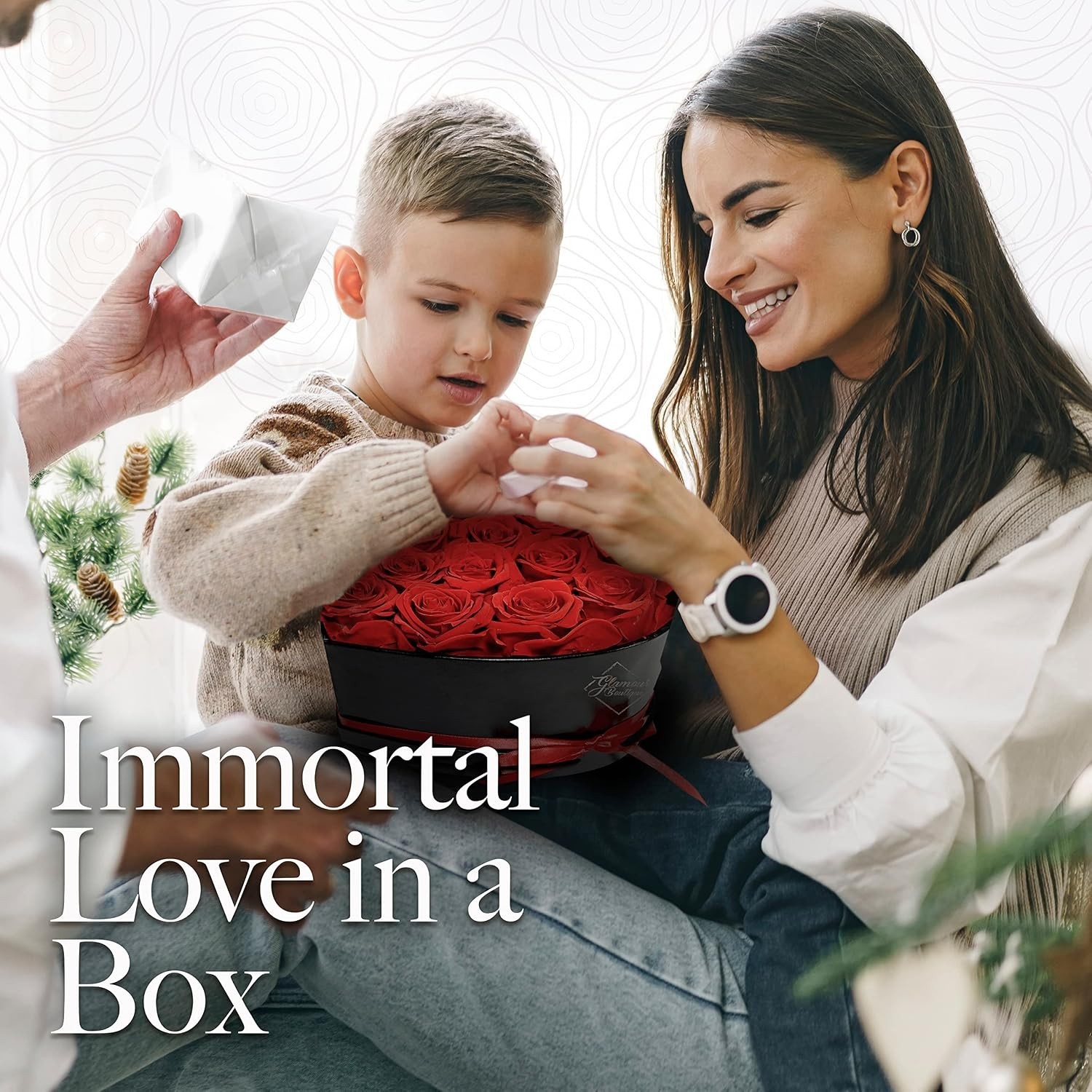 Forever Red Roses Gift Box – Timeless Preserved Flowers for Special Occasions