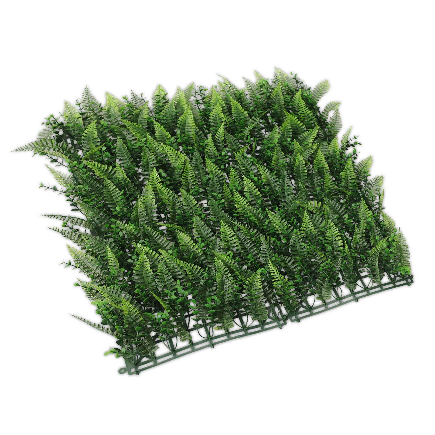 TANG 20″x20″ Interlock Mix Plants Artificail Greenery Wall D??cor Panel Type 10
