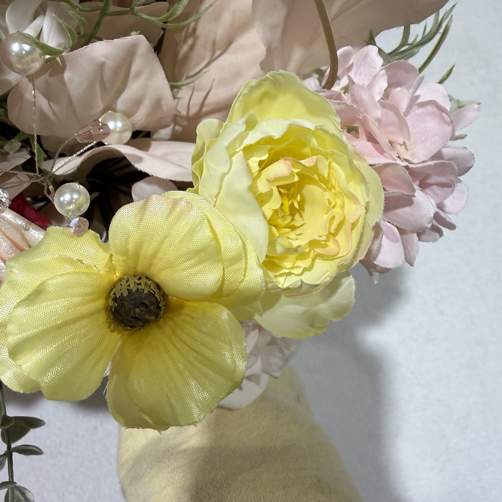 Elegant Silk Artificial Spring Flowers Wedding Bouquet Bridal Bridesmaid