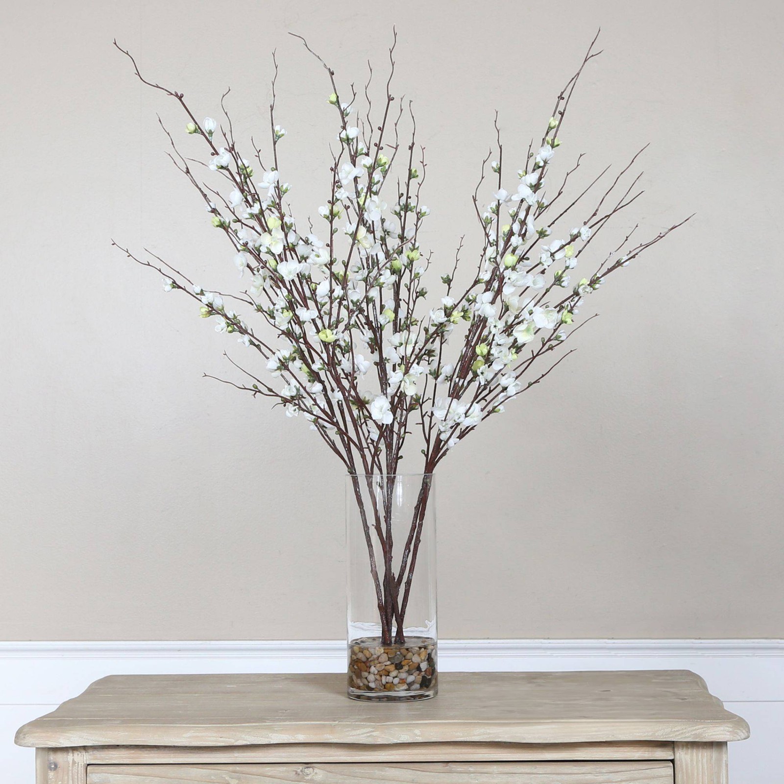 Uttermost Quince Blossoms Silk 36″ High Faux Flower in Vase