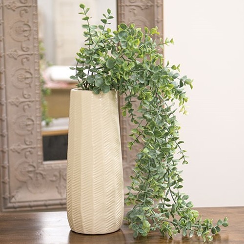 New Farmhouse GREEN TRAILING EUCALYPTUS Hanging Tear Drop Vine Stem Bush