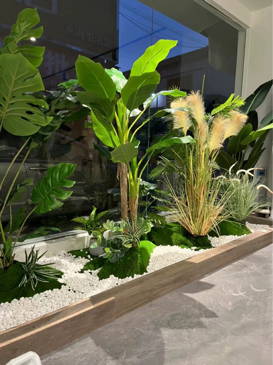 Artificial green plants, tree plants, potted plants, indoor decoration Multiple