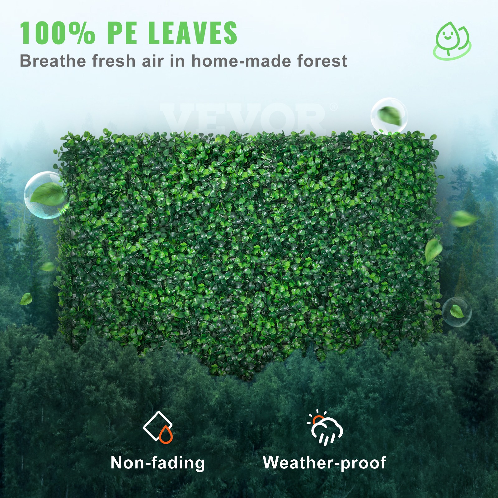 24pcs 24″x16″ Artificial Boxwood Mat Wall Hedge Decor Privacy Fence Panel Grass