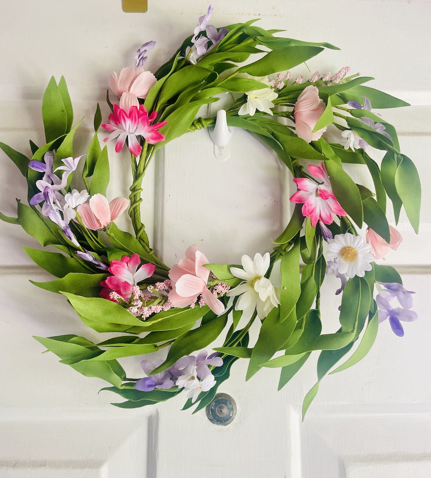 Spring Festival Flower & Herb Small Wreath Floral Greenery Ring