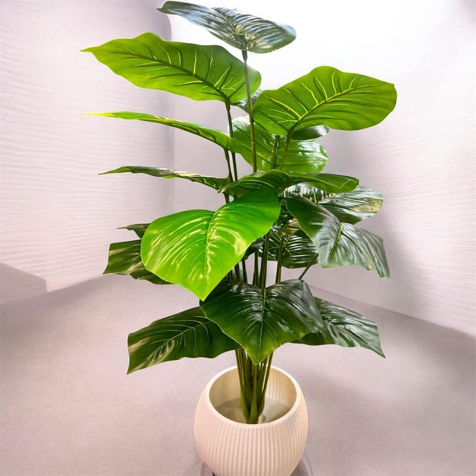 Large Artificial Plant Fake Monstera Philodendron Tree Faux Greenery PottedDecor