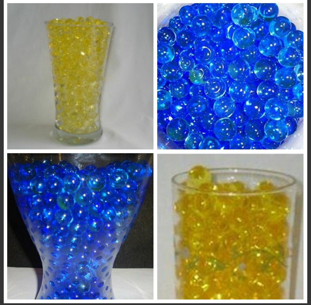 water growing gel beads reduce watering plants flowers – vase filler – 30 colors