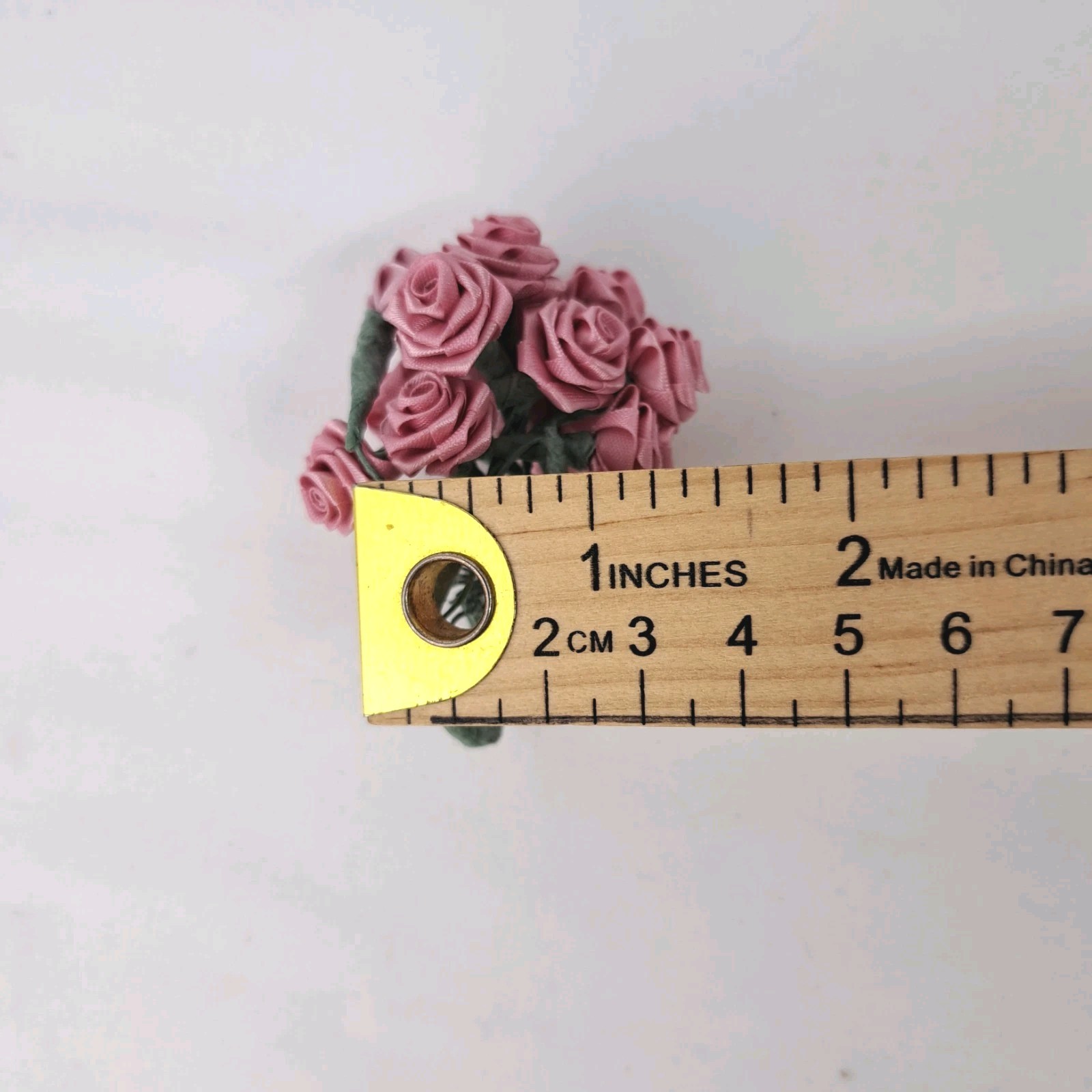 Lot Of 21 Mini Artificial Craft Flowers Embellishments Making DIY With Beads