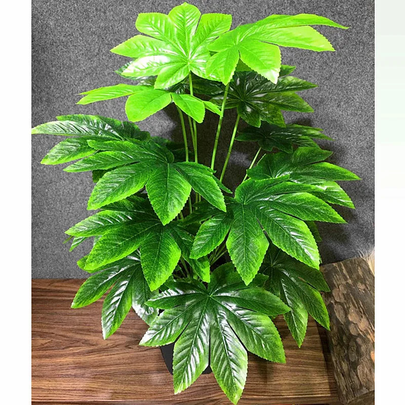 75CM 18Leaves Artificial Palm Tree Large Tropical Plants Shrub Rare Fake Flower