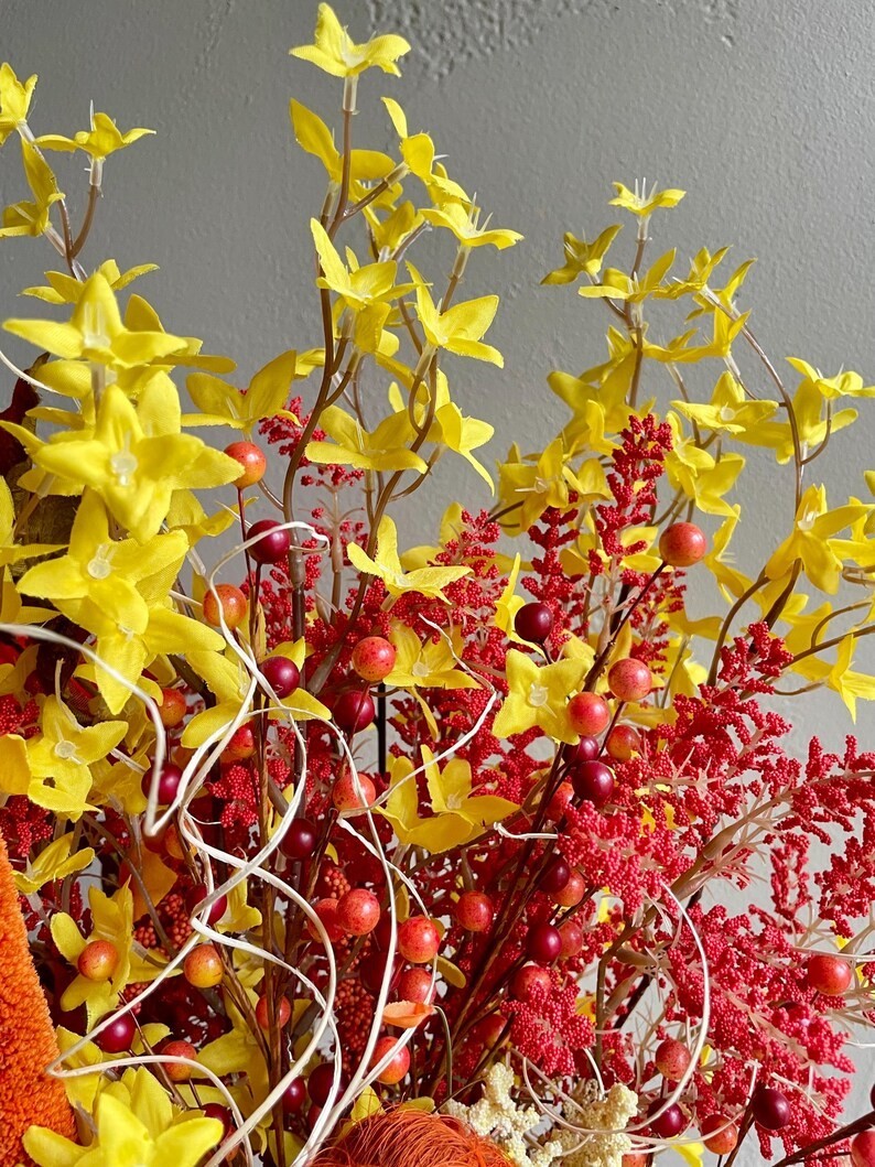 Fancy Fall Floral Arrangement: Thanksgiving Table Centerpiece, Fall Home Decor