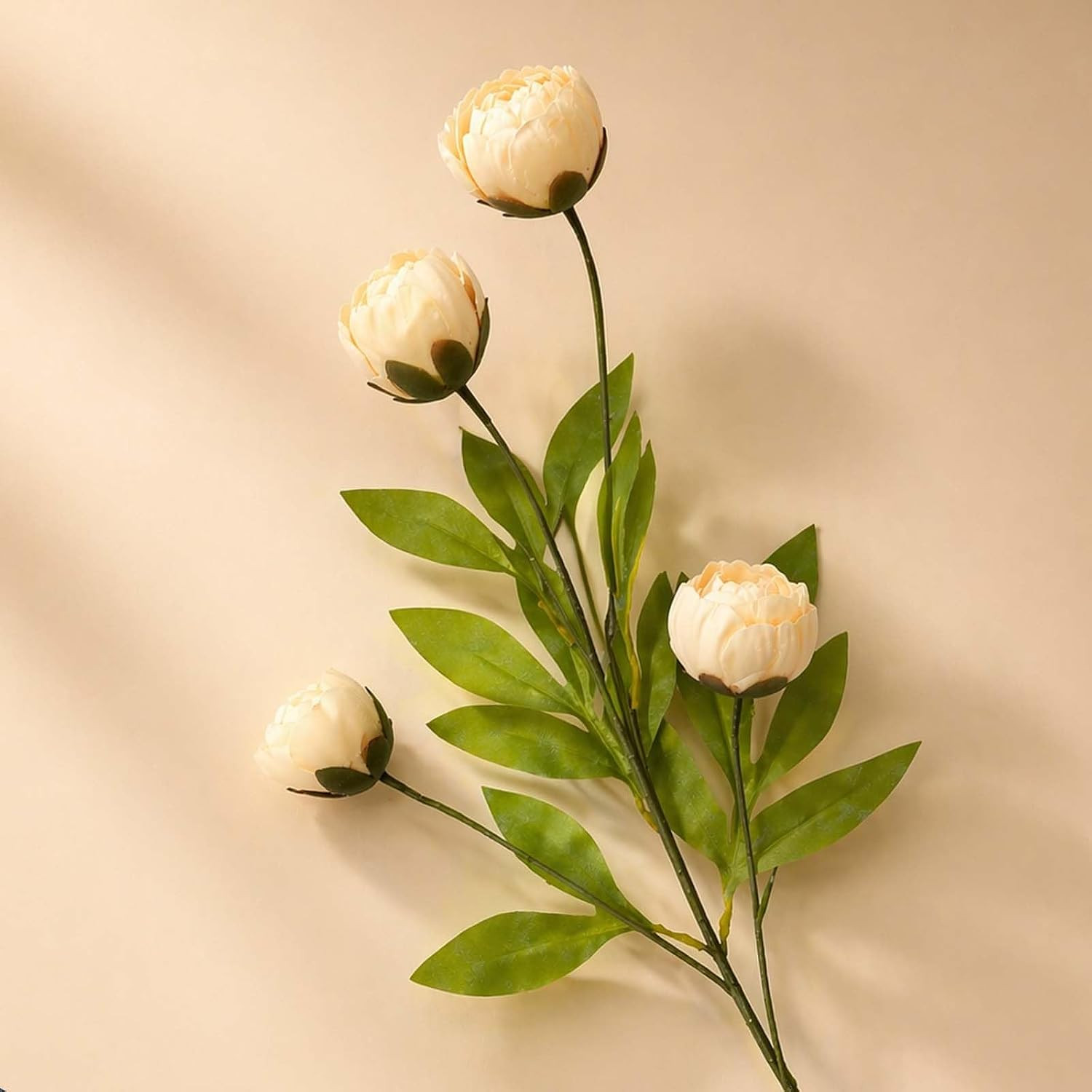 27″ Silk Faux Peony Flowers – 8 Pcs Bouquet for Home, Wedding, Table Decor