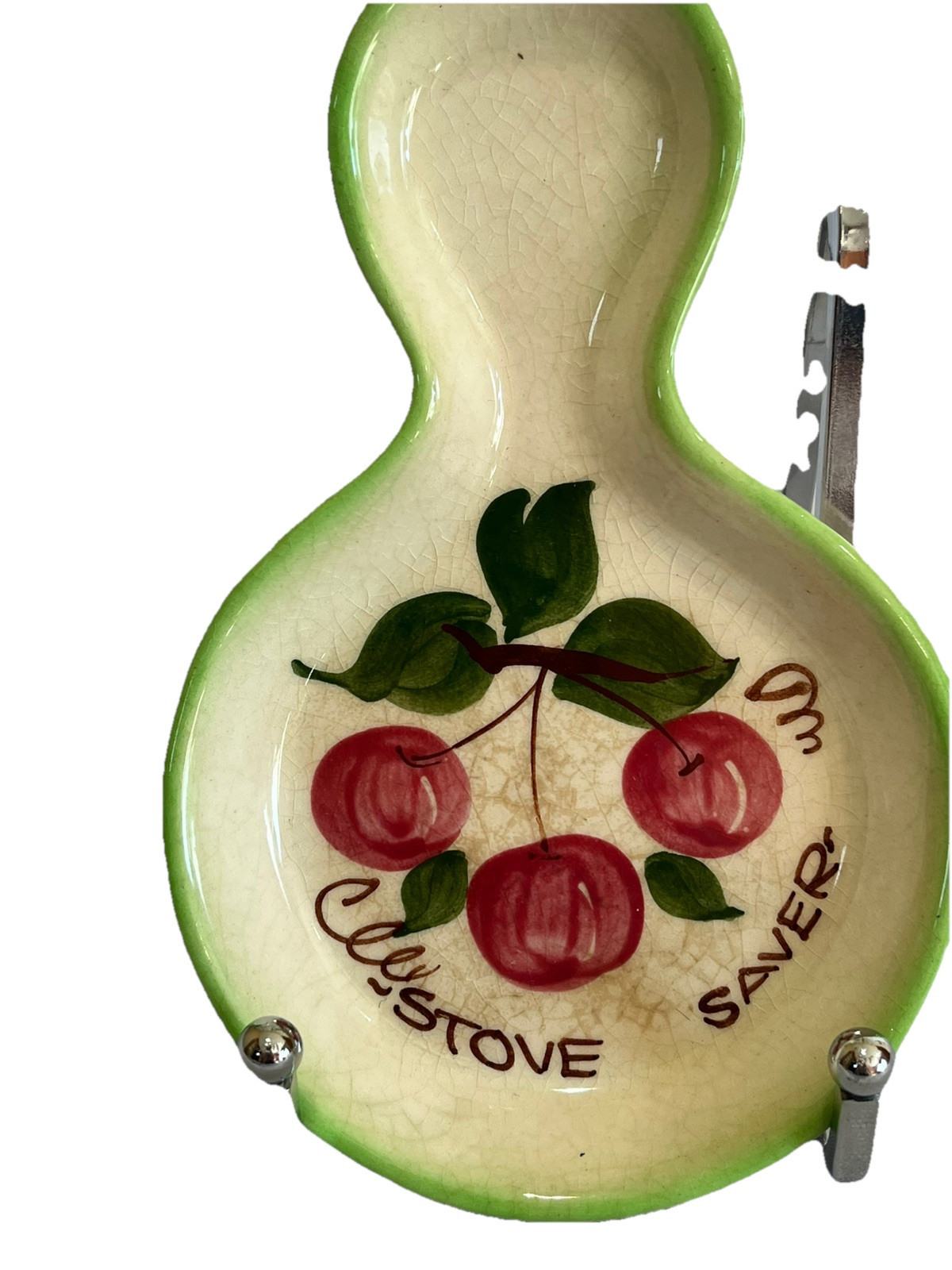 Vignette-Flowers And Berries-Blue Ridge Plate/Decora Pottery Spoon Rest/Flowers