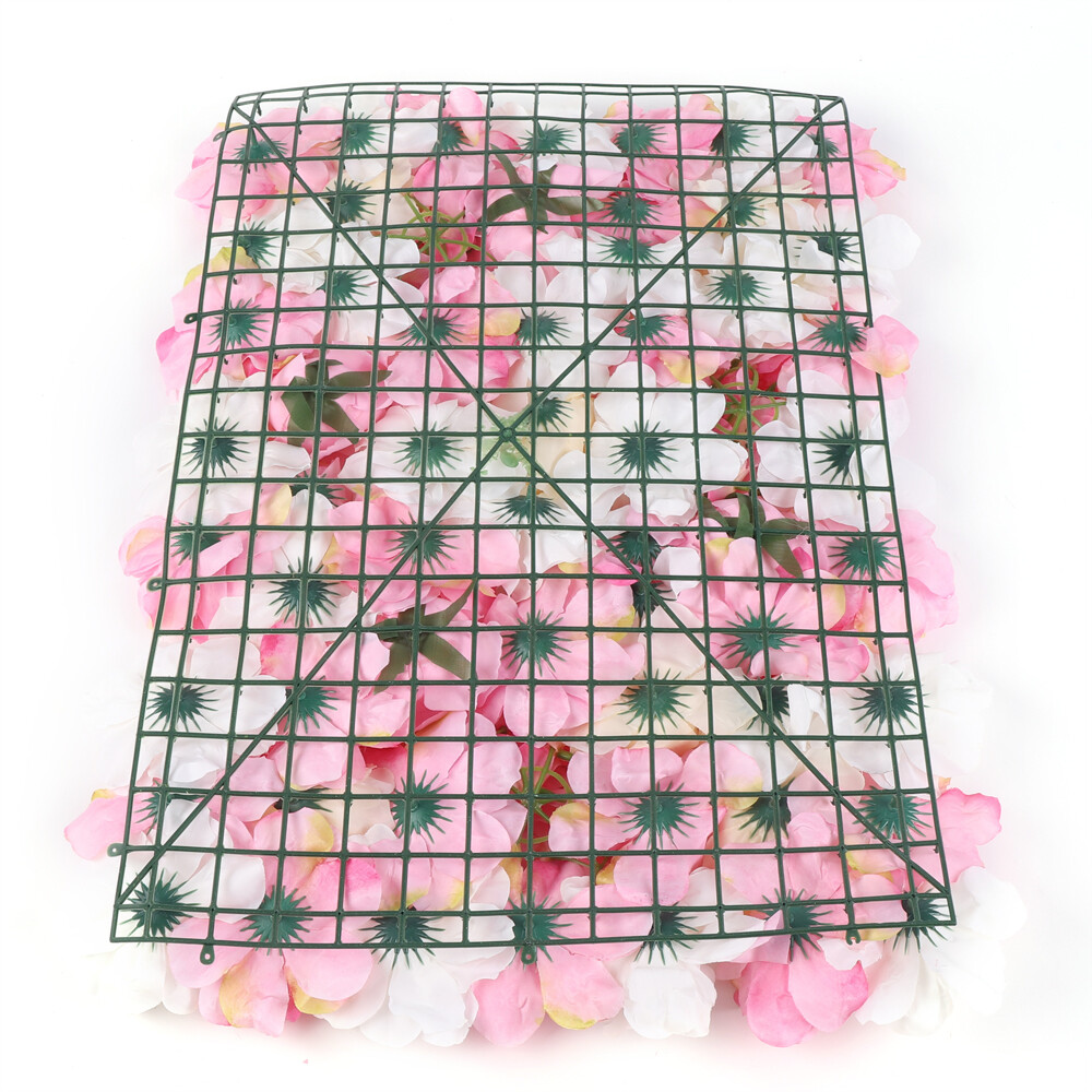 Artificial Flower Wall Panels 12Pcs Decorative Faux Flower Wall Mat 60*40cm
