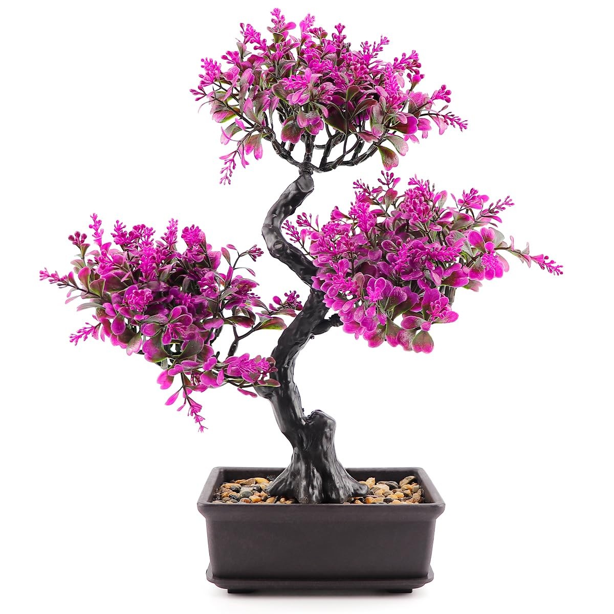 Artificial Bonsai Tree，Fake Plants Lifelike Plastic Bonsai Plant Simulation G…
