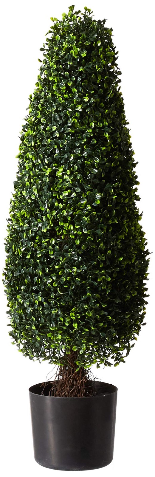 Nearly Natural 3 ft Boxwood Tower Topiary, UV Resistant Indoor/Outdoor