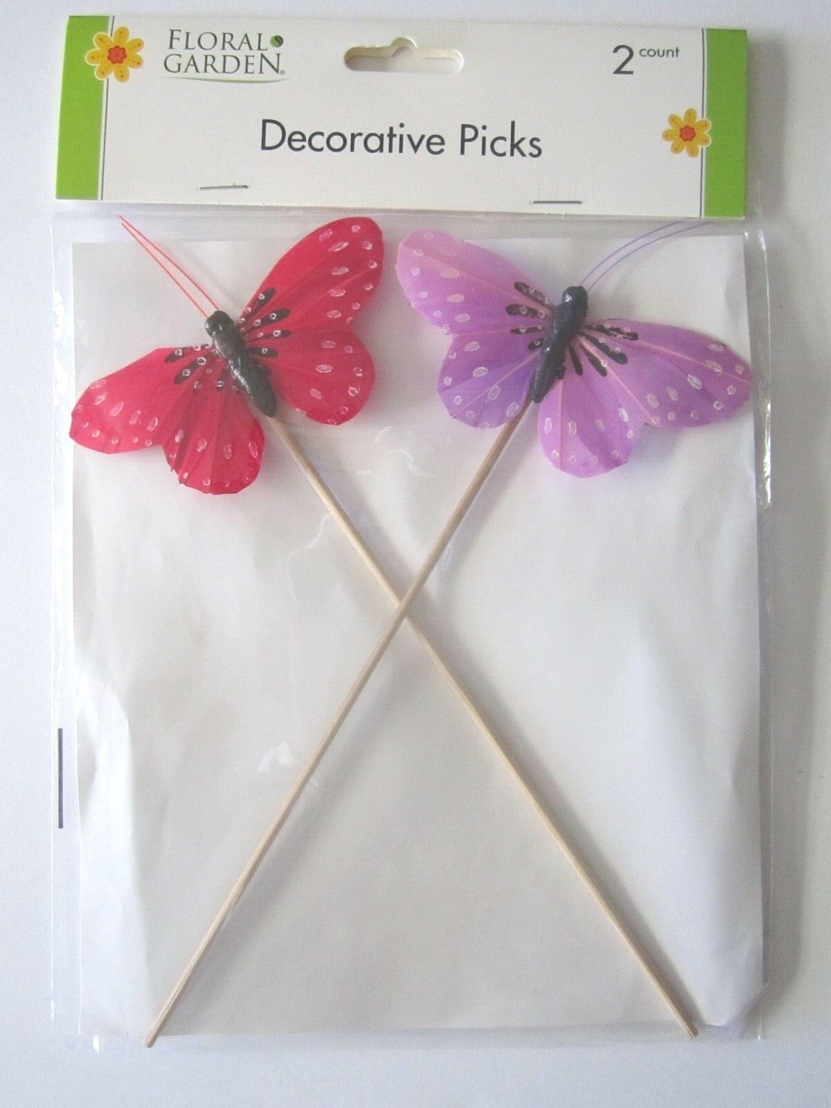 Floral Garden Various Bright Colors Butterflies 6 Wooden 8″ x 4″ Pics Pkg New!