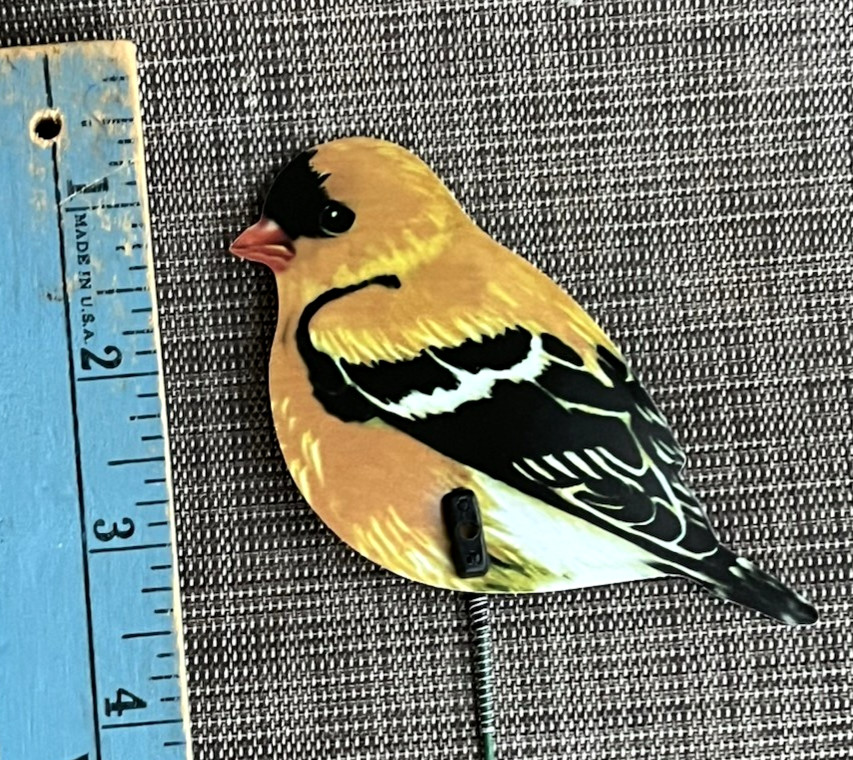 Bird Picks Lot of 3 Plastic Birds on Wire Stems Eagle, Blue Tit, Song Bird