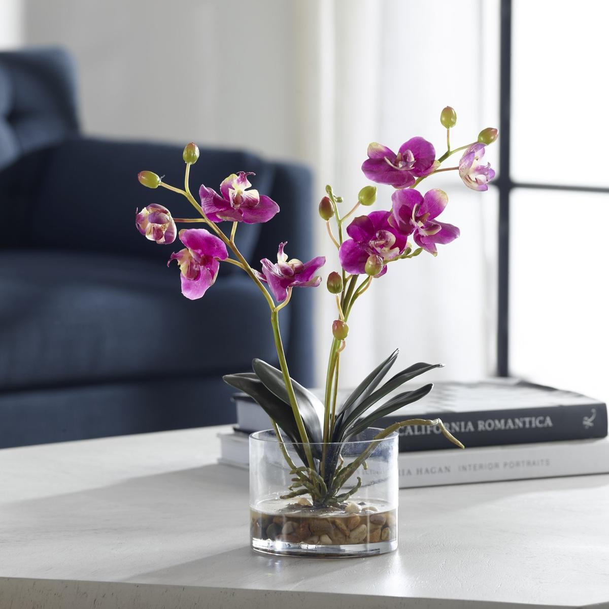 Uttermost 60220 Glory Green and Clear Glass Orchid