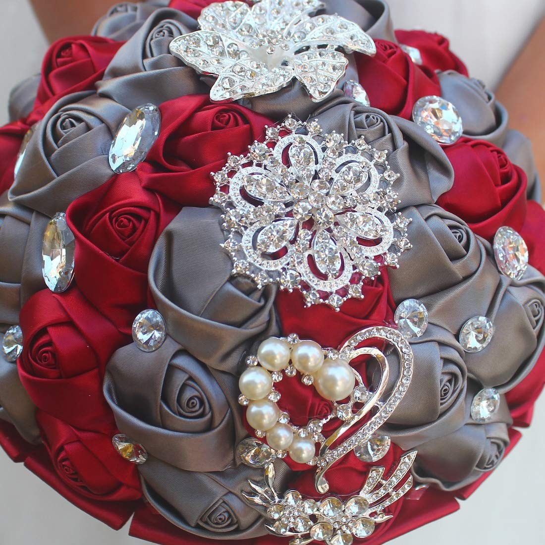 Wedding Bouquets Bride Bridal Bouquet Bridesmaid Holding Flower for Party Chu…