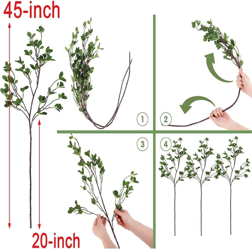 6Pcs Faux Stems Artificial Branches for Vase Greenery Stems Faux