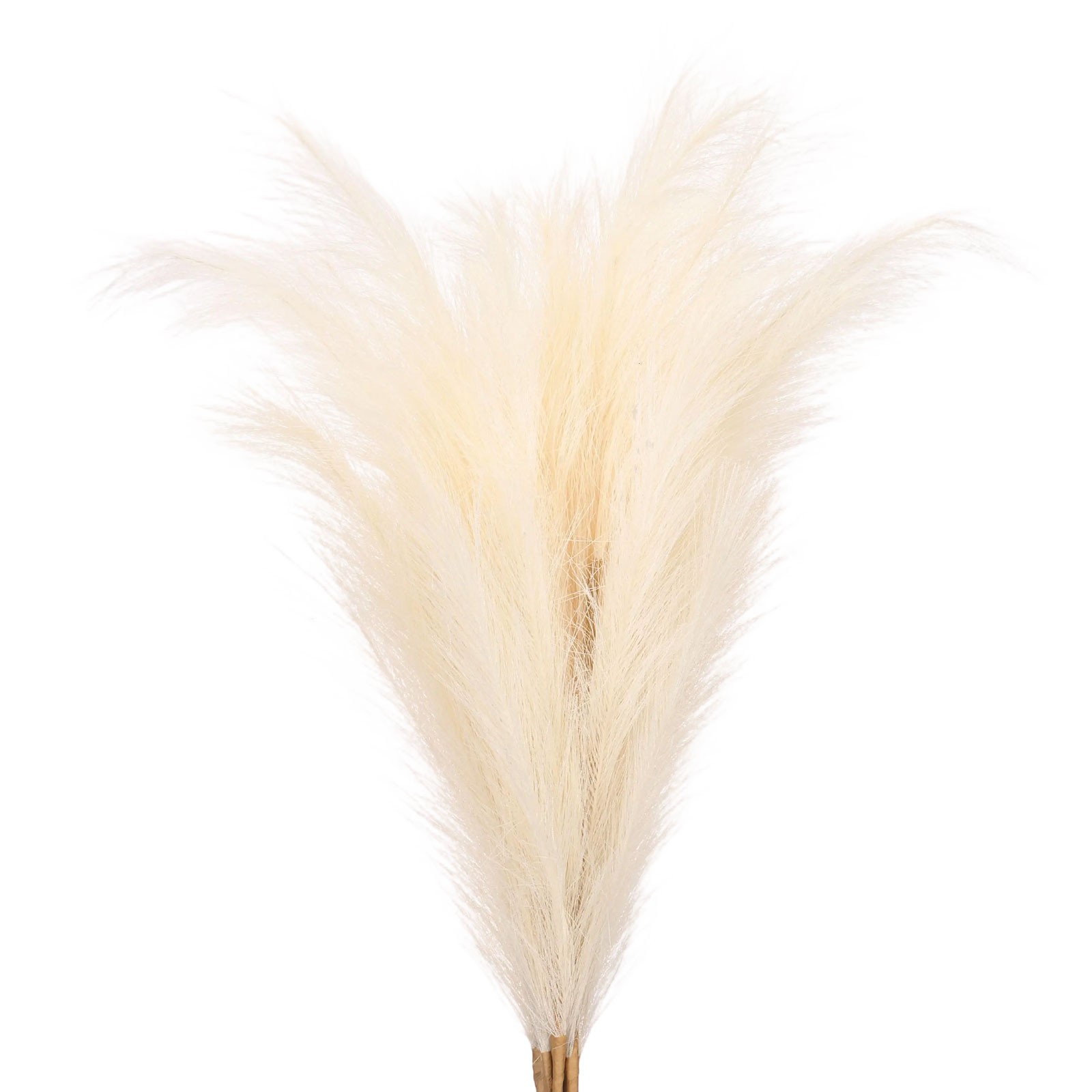 7Pcs 37.8in Pampas Grass Decor Artificial Pampas Grass Bulk Beige