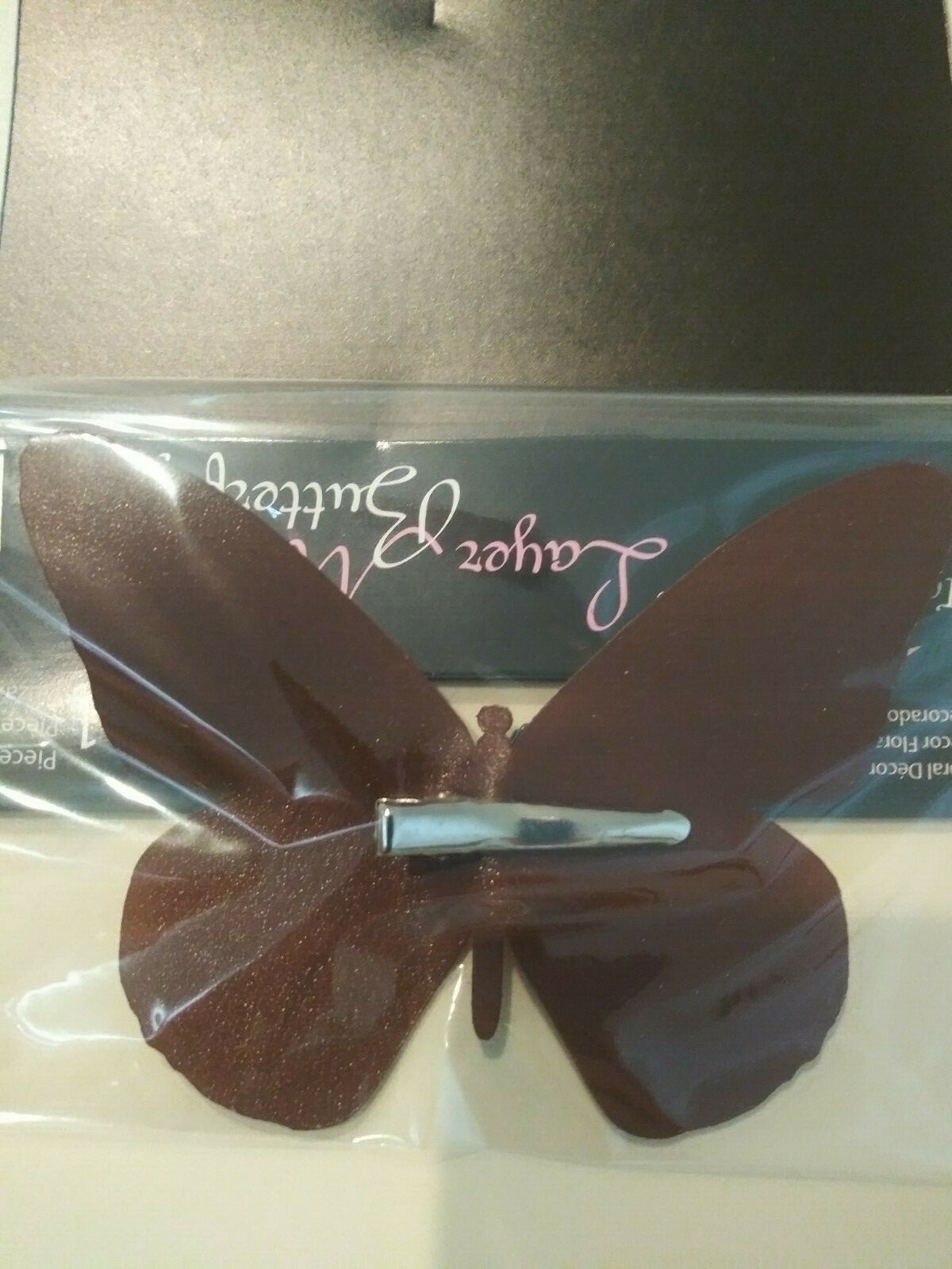 Touch of Nature Lot 12 Pc Assorted Satin w/Glitter 4″ Monarch Butterflies w/Clip