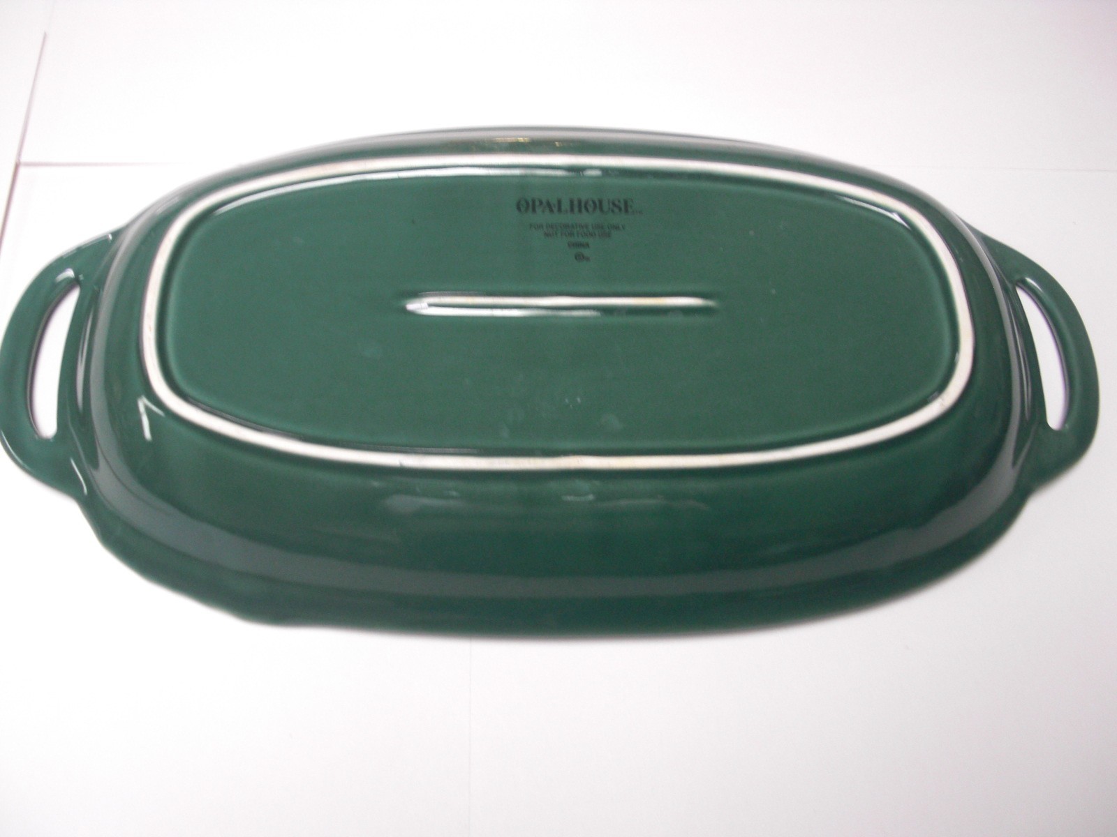 Opalhouse Majolica Green Leaf Floral Decorative Tray – NEW! MAKE OFFER!