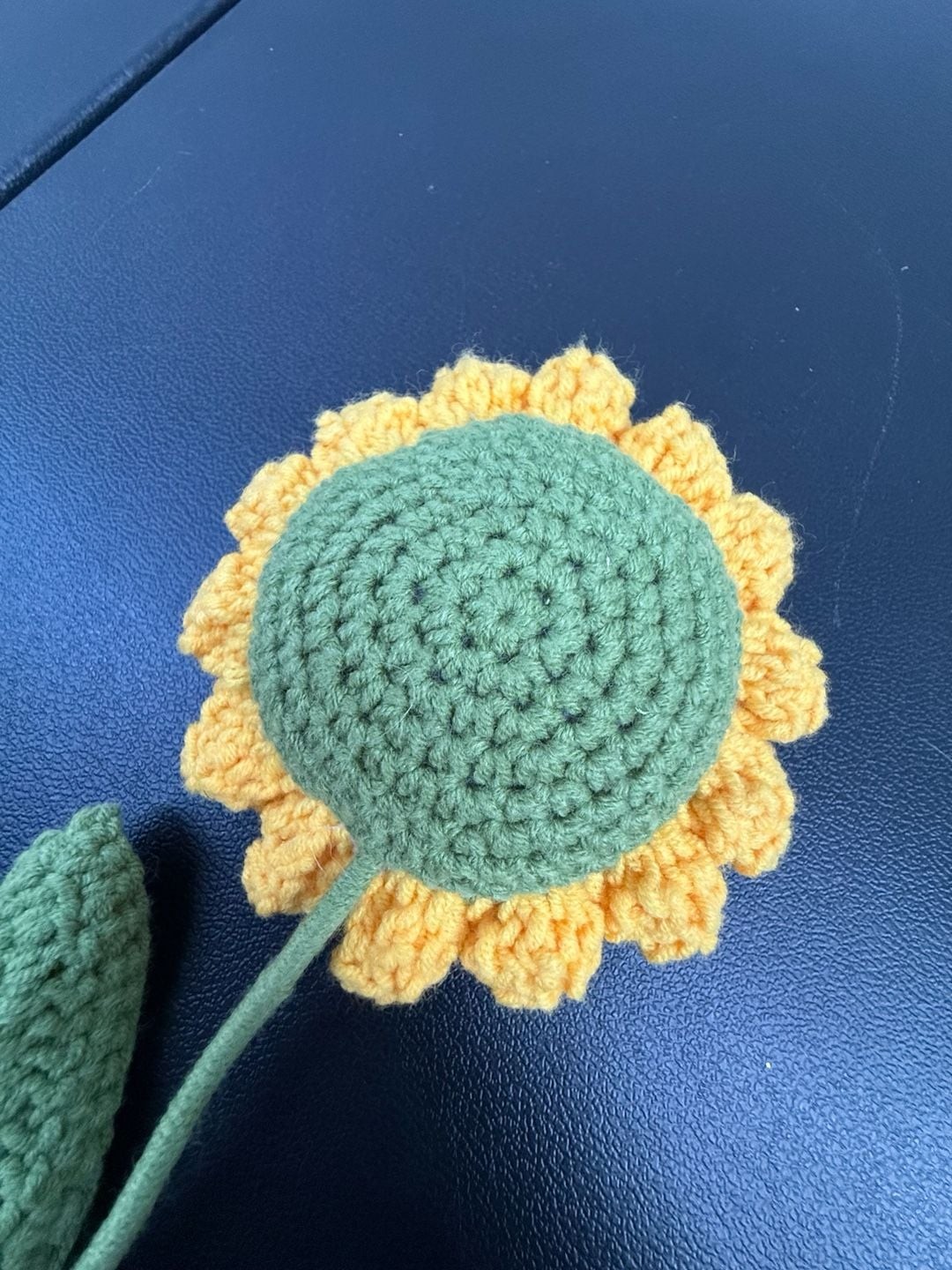 Handmade Crochet Sunflower Decorative Flower