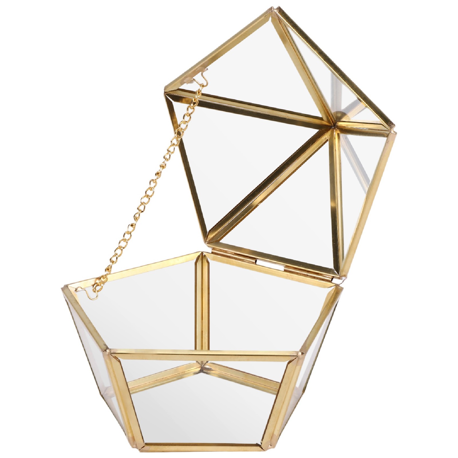Glass Box Wedding Jewelry Case Immortal Flower Glass Cover Home7495