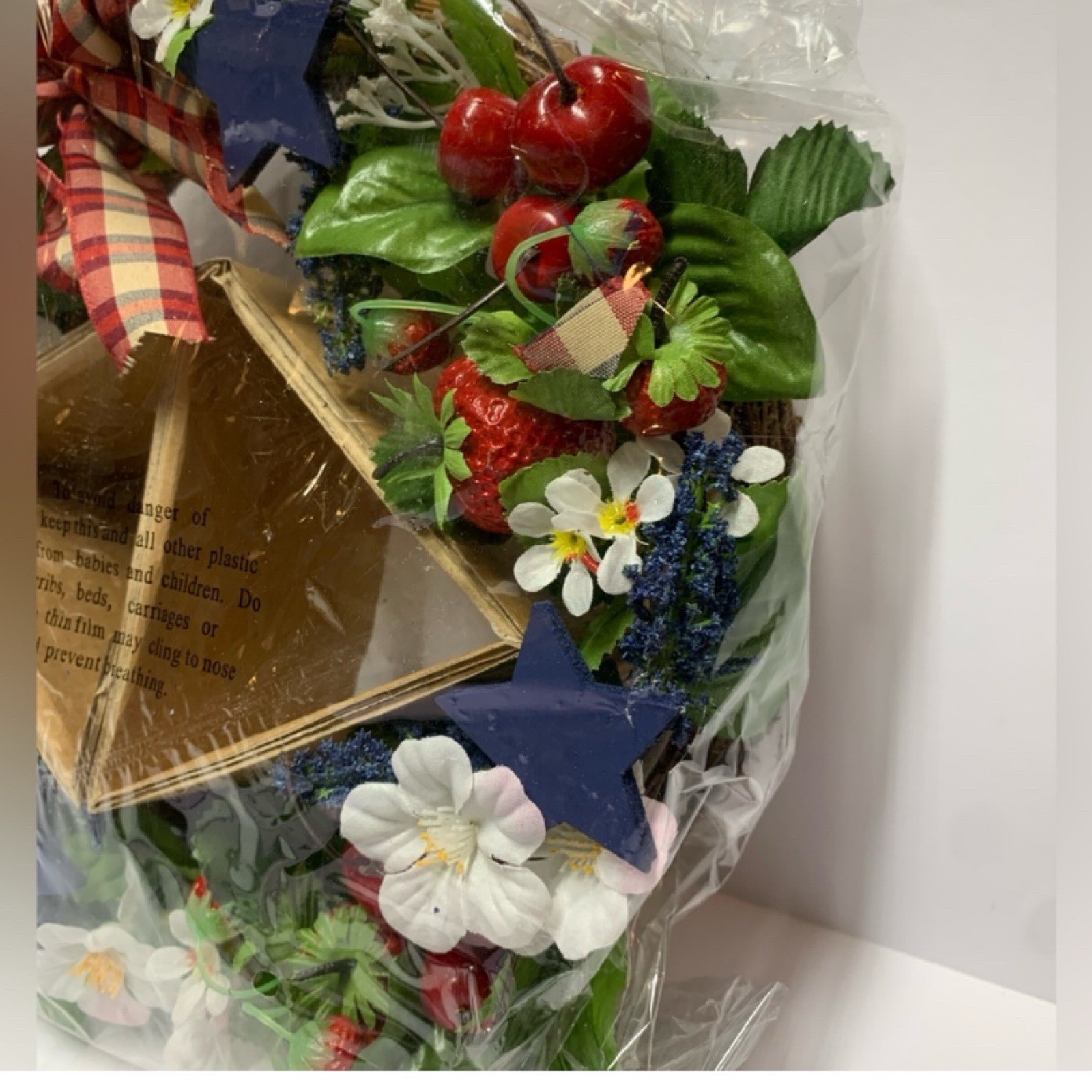 Vintage Avon Americana Patriotic Wreath | Summer July 4 | NIB 2002 Retired HTF