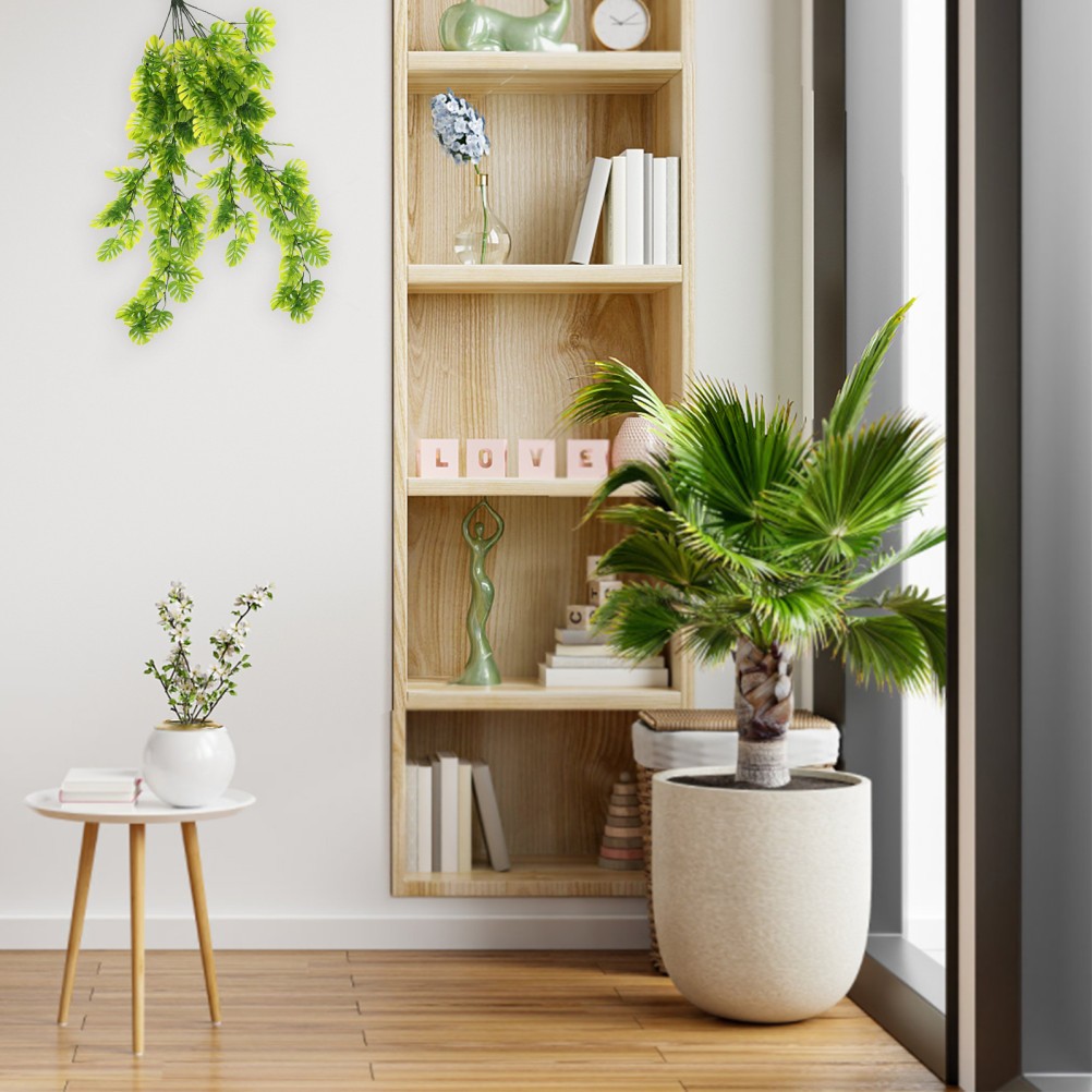 2 Pcs Fake Monstera Hanging Plant Artificial Plants Indoor Realistic