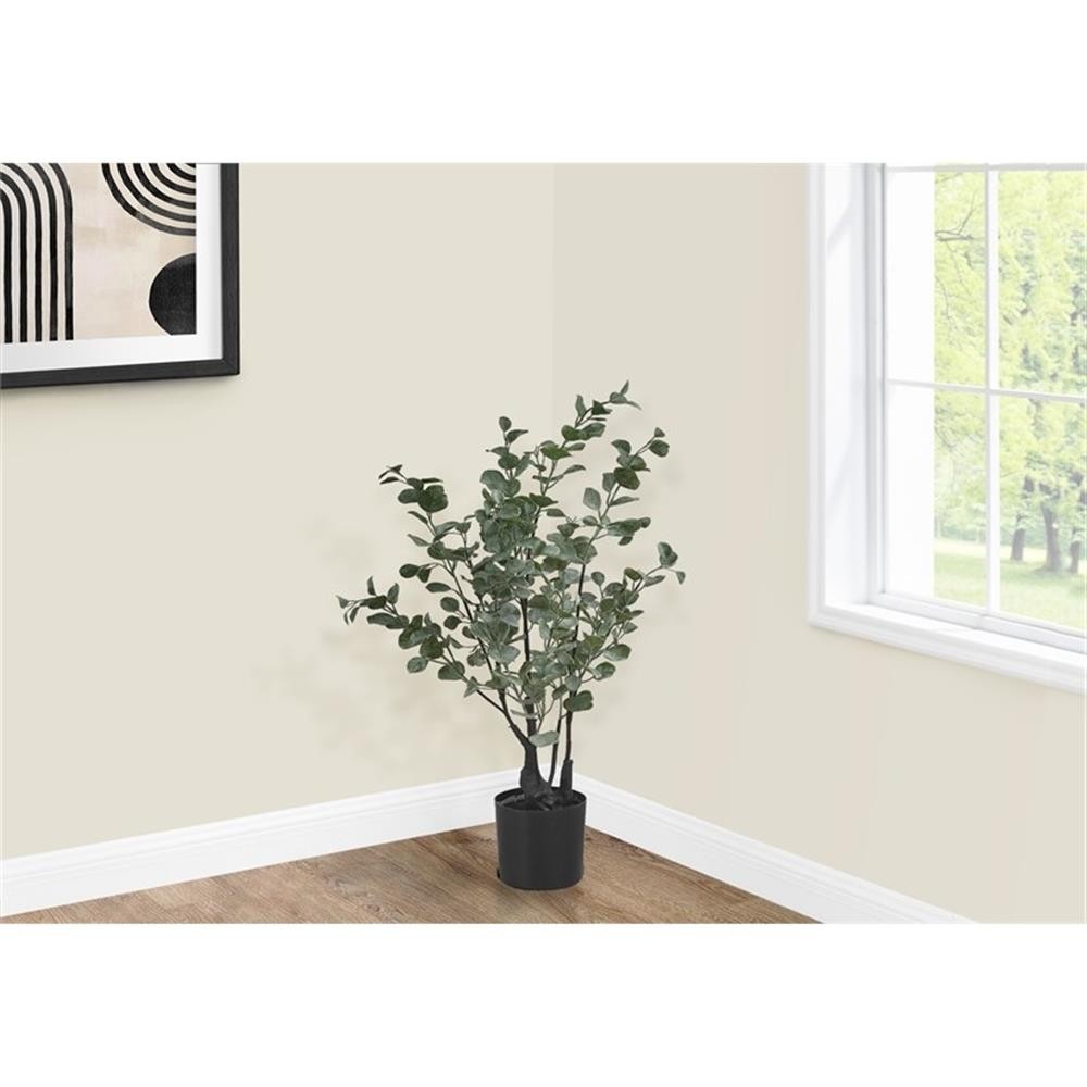 Pemberly Row 35″ Tall Indoor Artificial Eucalyptus Tree with 270 Leaves