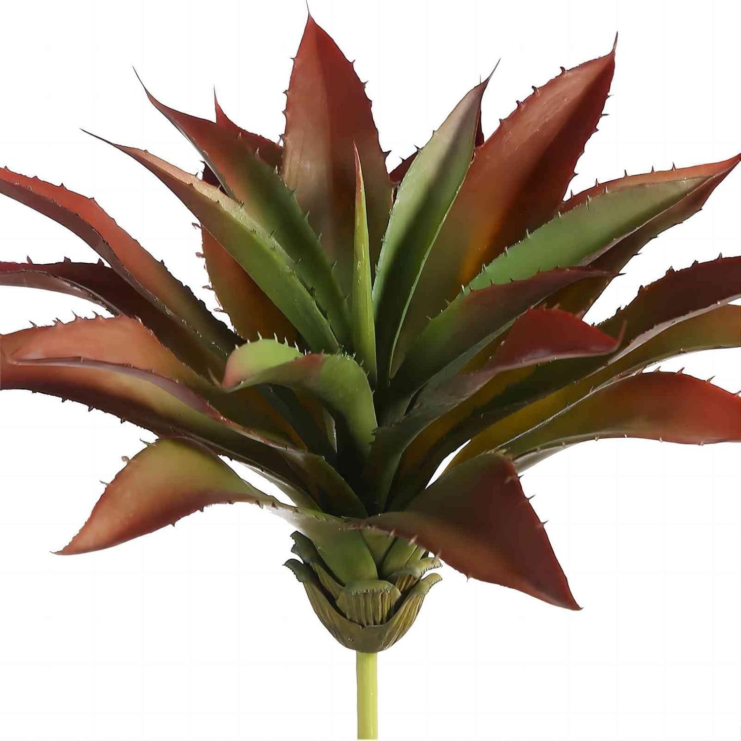 JUSTOYOU Large Artificial Succulents Aloe Plants Real Touch Fake Large, Red