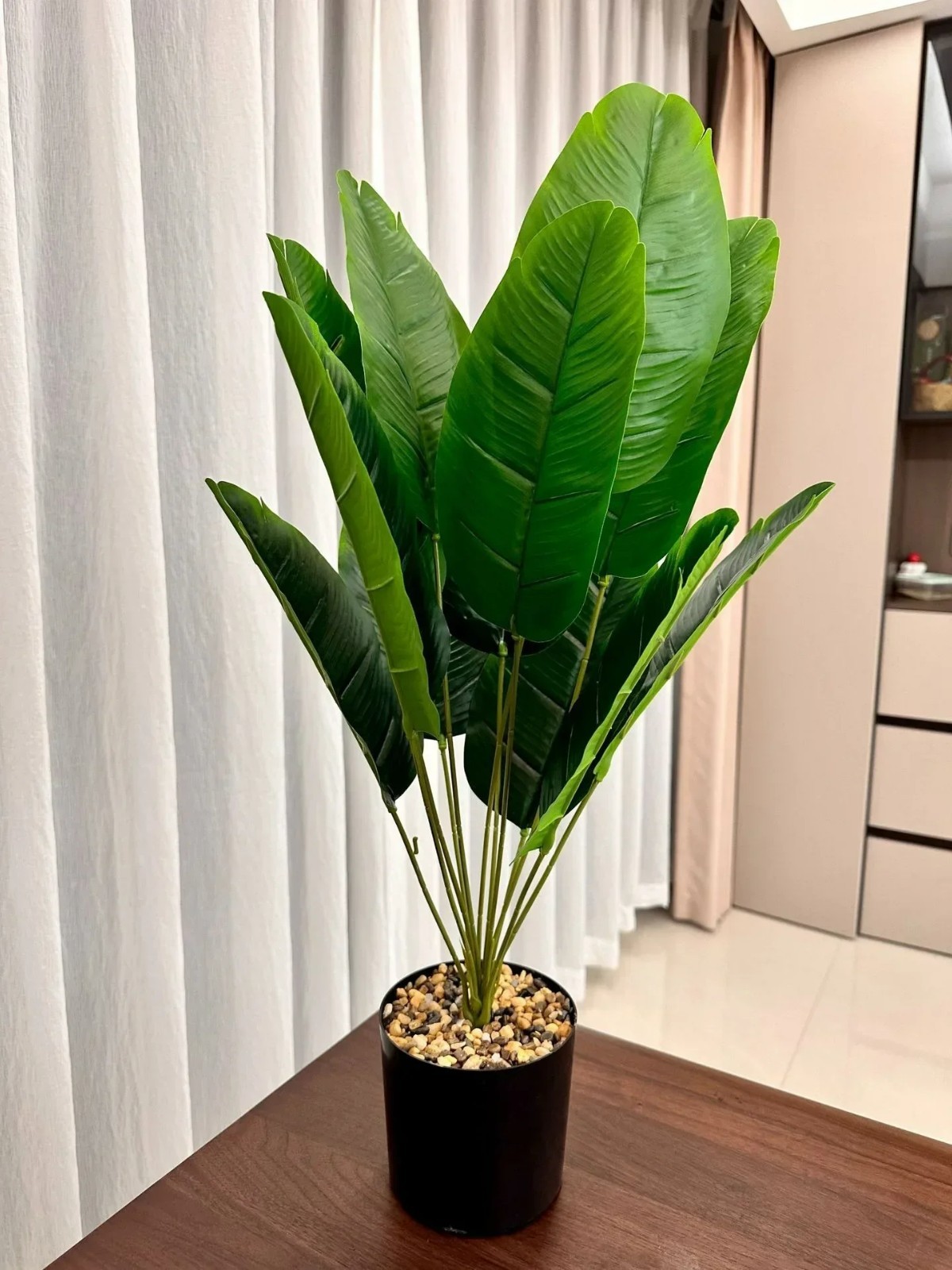 Leaves Artificial Plants Large Tropical Palm Tree Fake Banana Plants Leaves Real