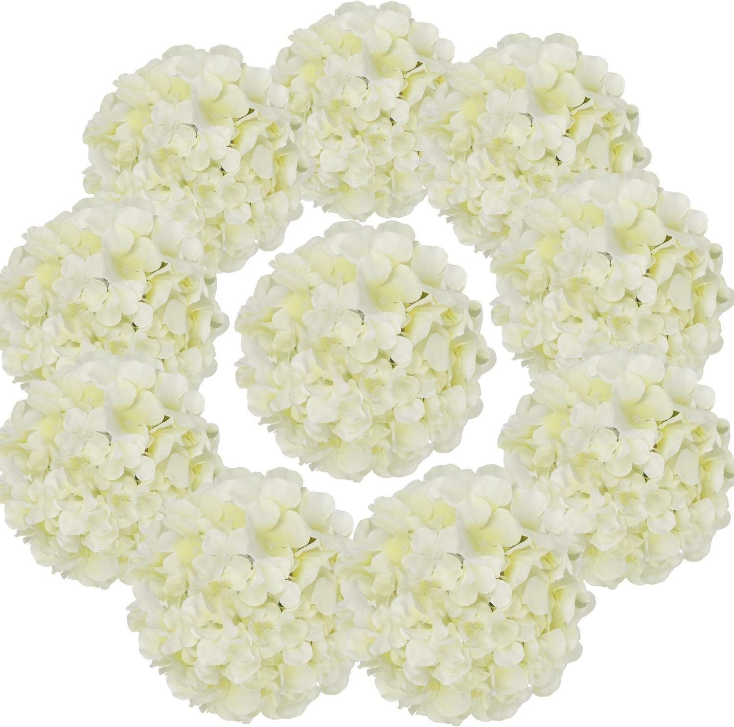 Artificial Hydrangea Flowers with Stems for Wedding Decor