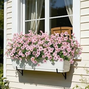 Artificial Outdoor Flowers UV Resistant Fake Plants Greenery 12 Bundles Faux