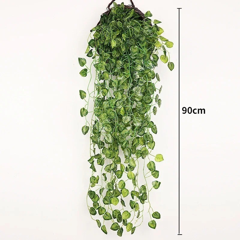 90cm Artificial Ivy Vine Garland Fake Plant Leaf Home Wall Decor
