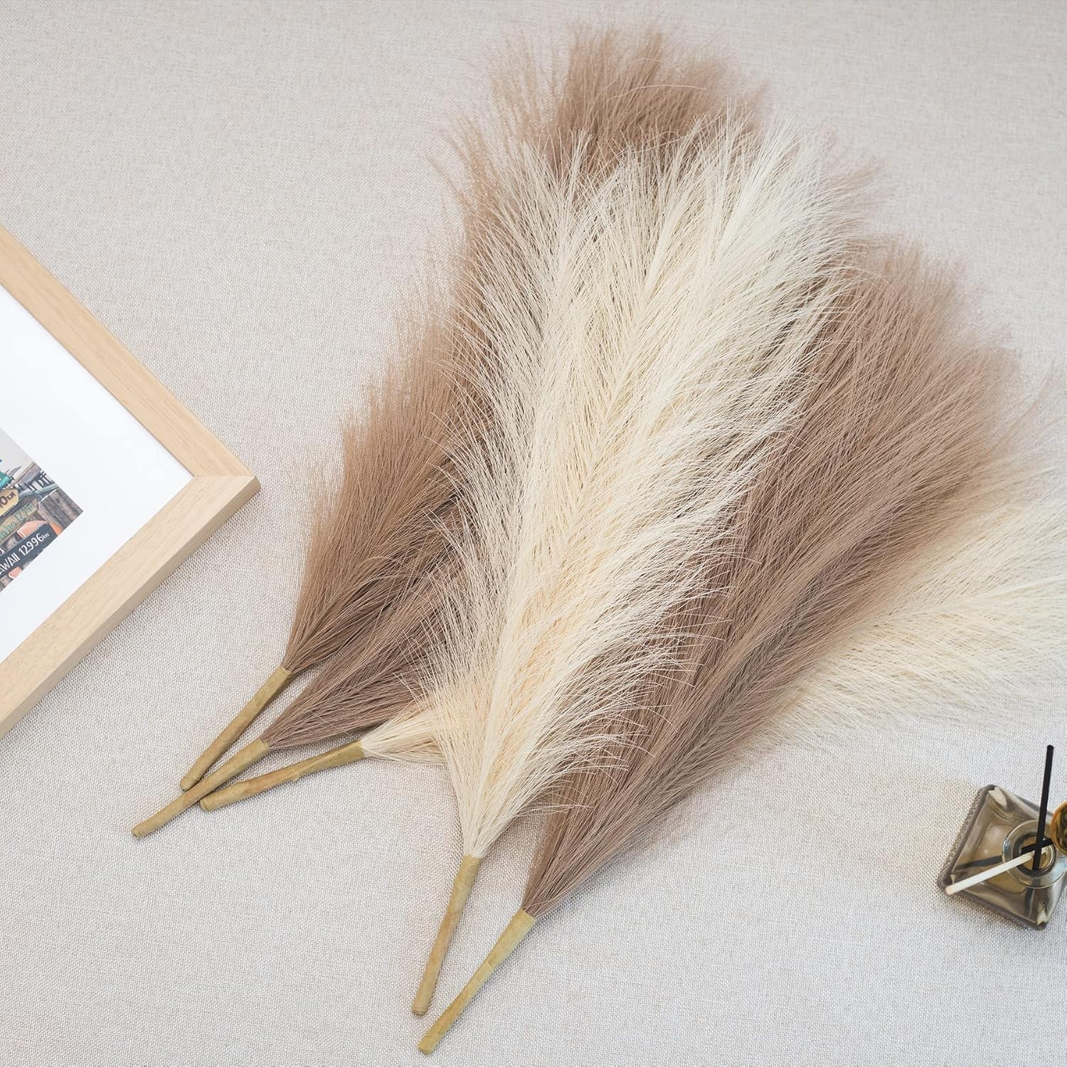Low-Maintenance 6 Piece Faux Pampas Grass – Perfect for Elegant Arrangements