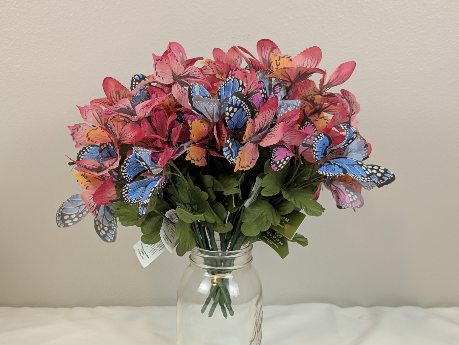 10pc Artificial Butterfly Floral Picks Bouquet Stems Spring Summer Home Decor