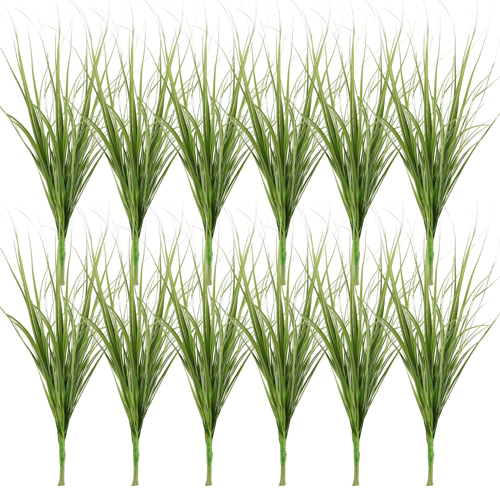 12Pcs Faux Cattail Stems Artificial Grass 8.66In Lifelike Greenery for Indoor…