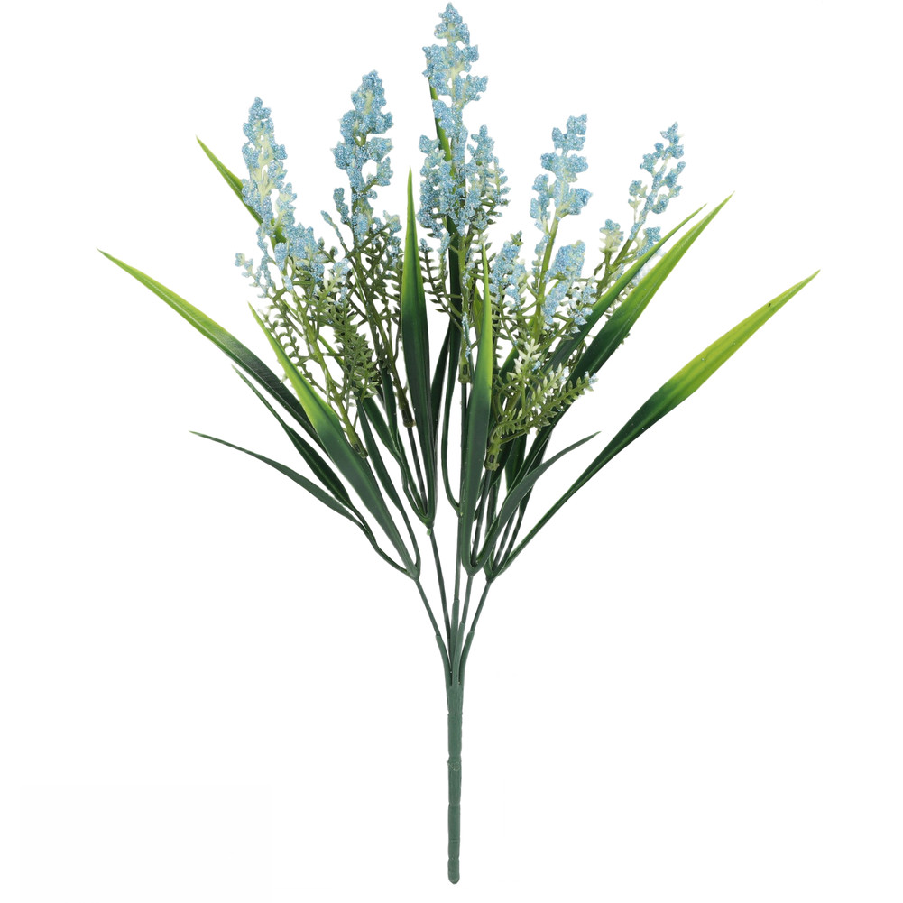 Plastic Lavender Foam Flower Stem 36x25cm for Wedding Table Centerpiece