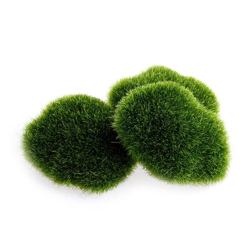 5pcs Artificial Moss Rock Fake Green Moss Stone for Garden Decor Pot Decoration