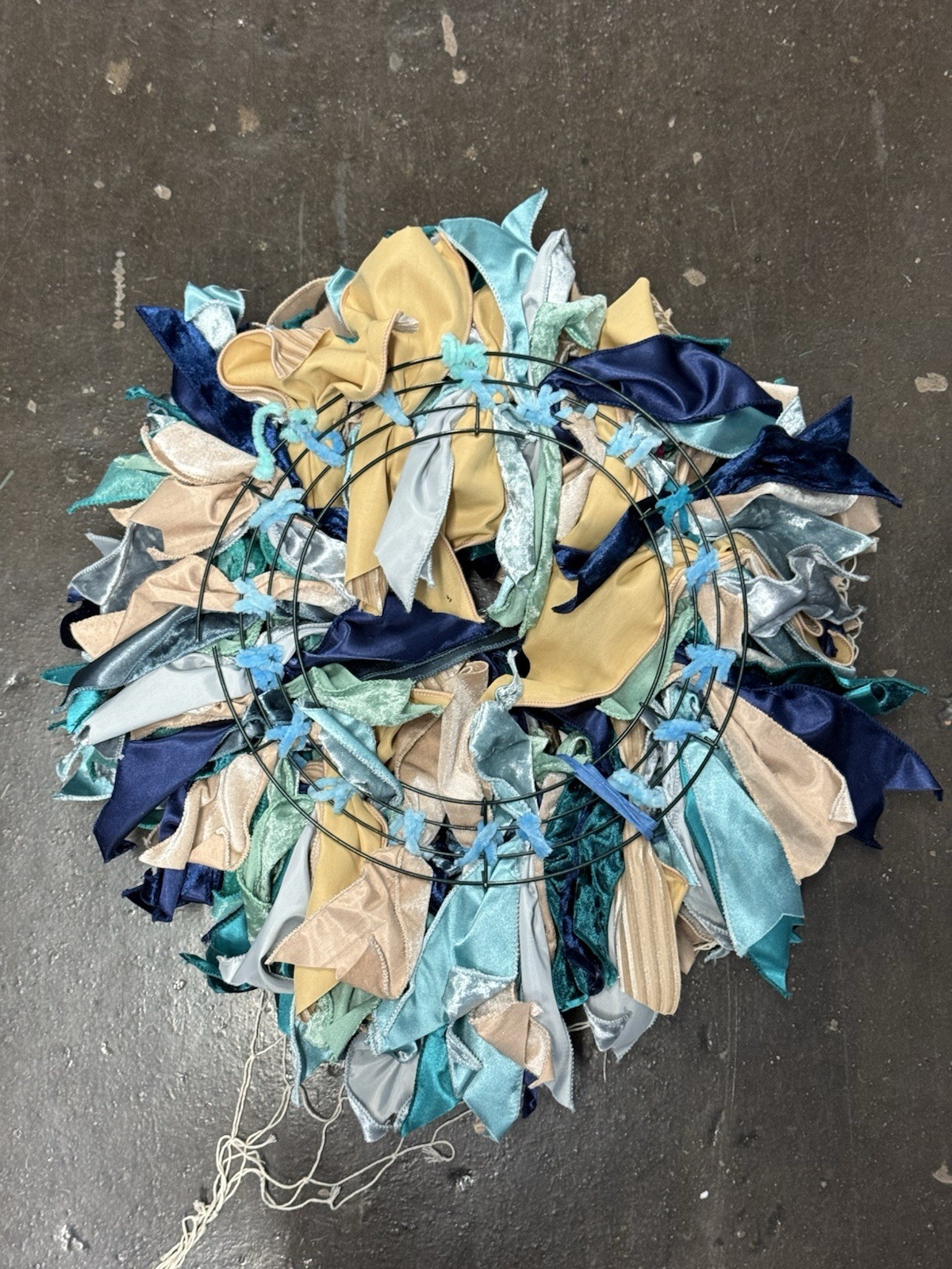 Coastal Nautical Wreath Beach Seashell Front Door Handmade Decor