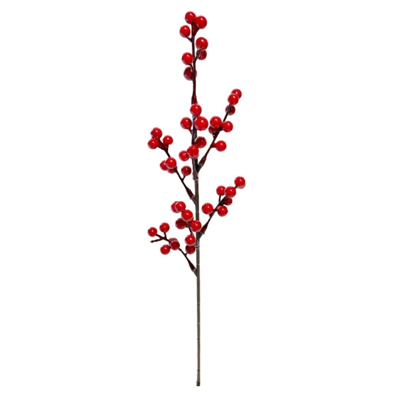 Artificial Red Stems Picks Berries Branches for Christmas Tree Decorations