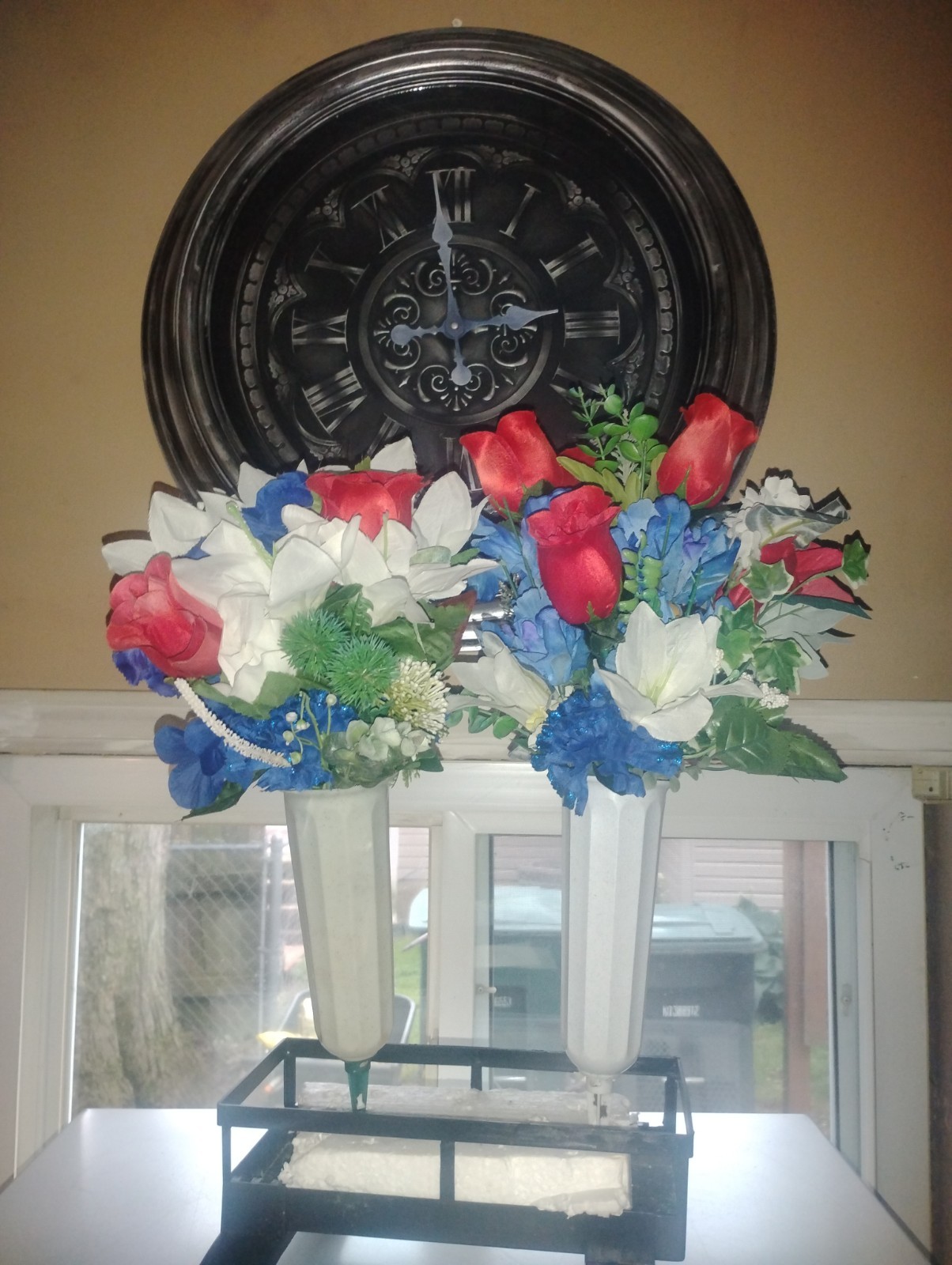 Artificial Fourth Of July Memorial Flowers