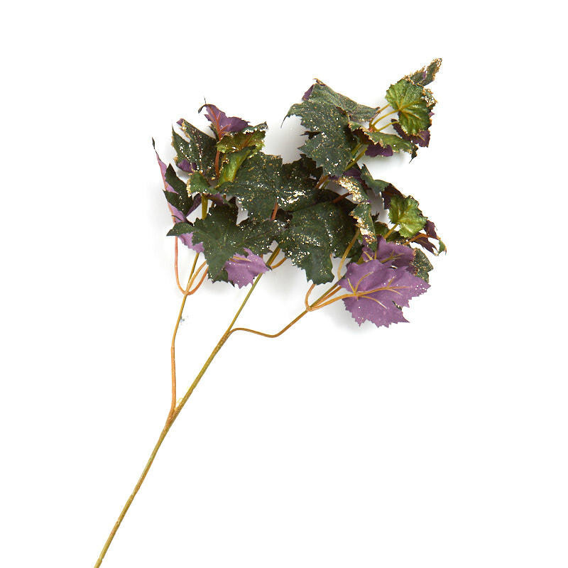 Set of 6 Glittered Artificial Maple Leaf 24″ Floral Sprays