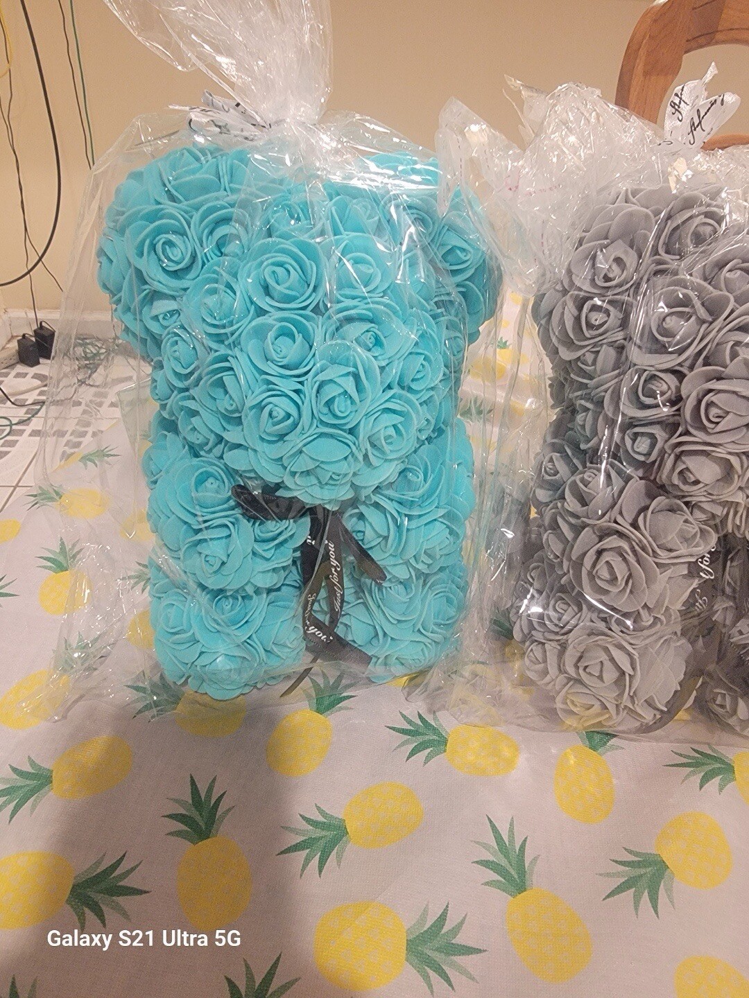 Rose Teddy Bear Floral Foam Romantic Flower Romantic Gift Multiple Colors ￼