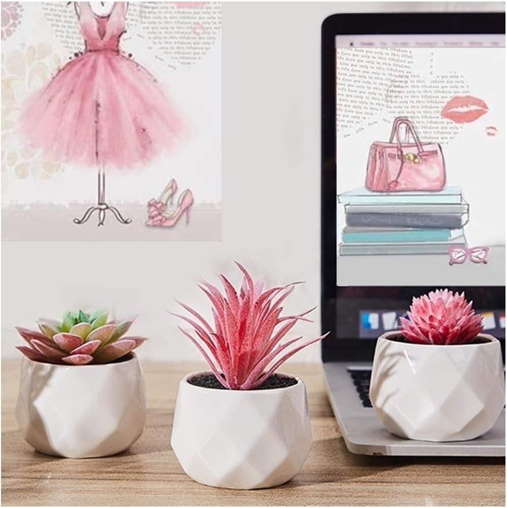 Realistic Faux Succulents Set – Eco-Friendly Indoor Decor for Home and Office