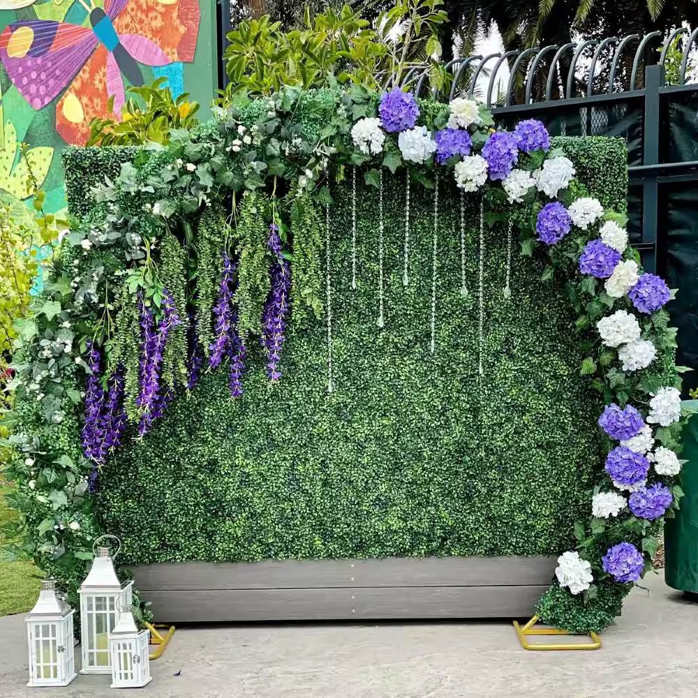 12- Piece 20 In. X 20 In. Artificial Boxwood Panels, Grass Wall Faux Boxwood Hed