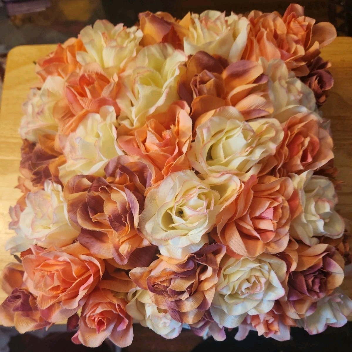 VTG JC PENNEYS Pink Floral Roses Square Pillow Victoria Classics USA/182