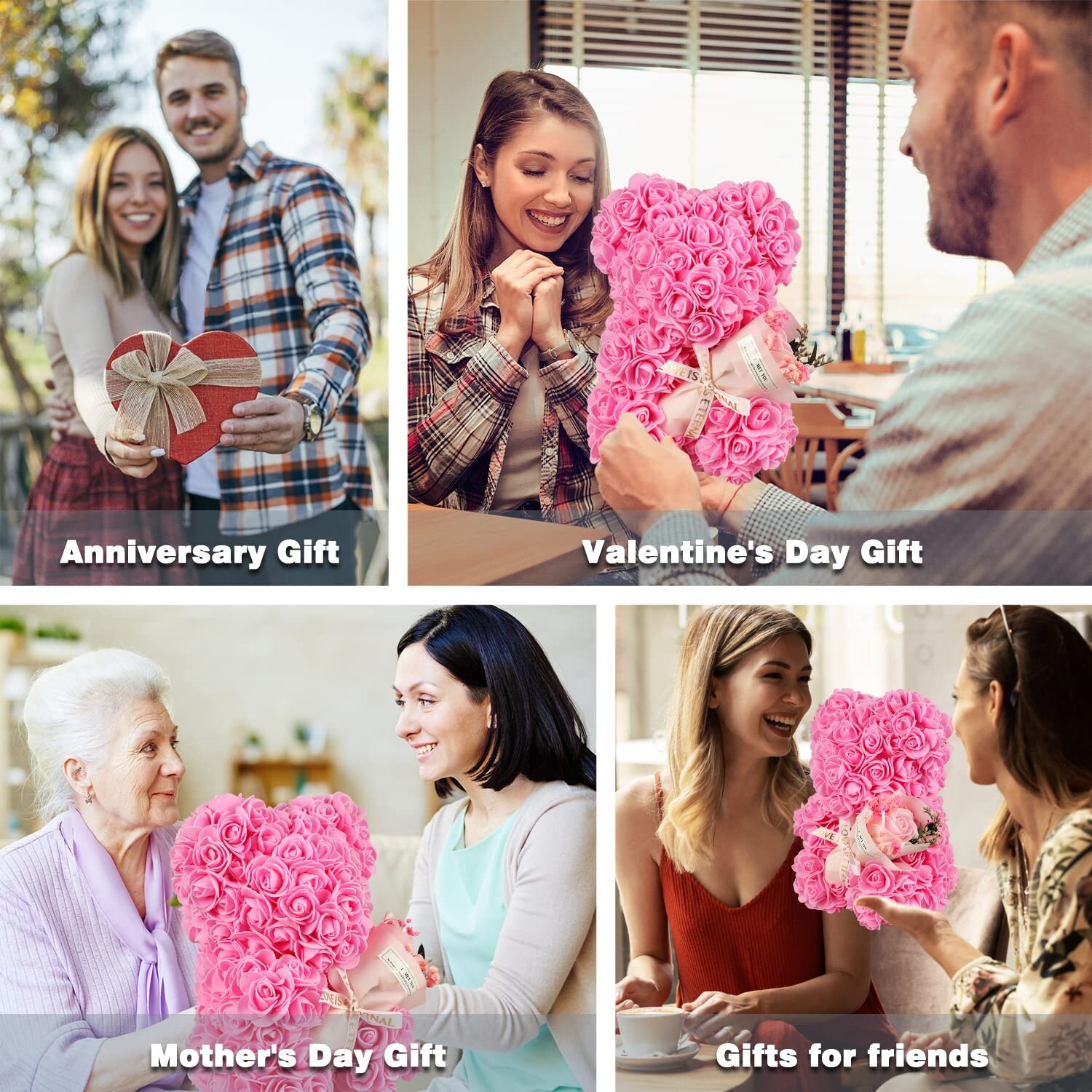 Mothers Day Rose Gifts Rose Bear Gifts for Women Rose Flower Bear Teddy Bear …